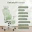 Chaise de bureau ergonomique verte Cablady-1242810630