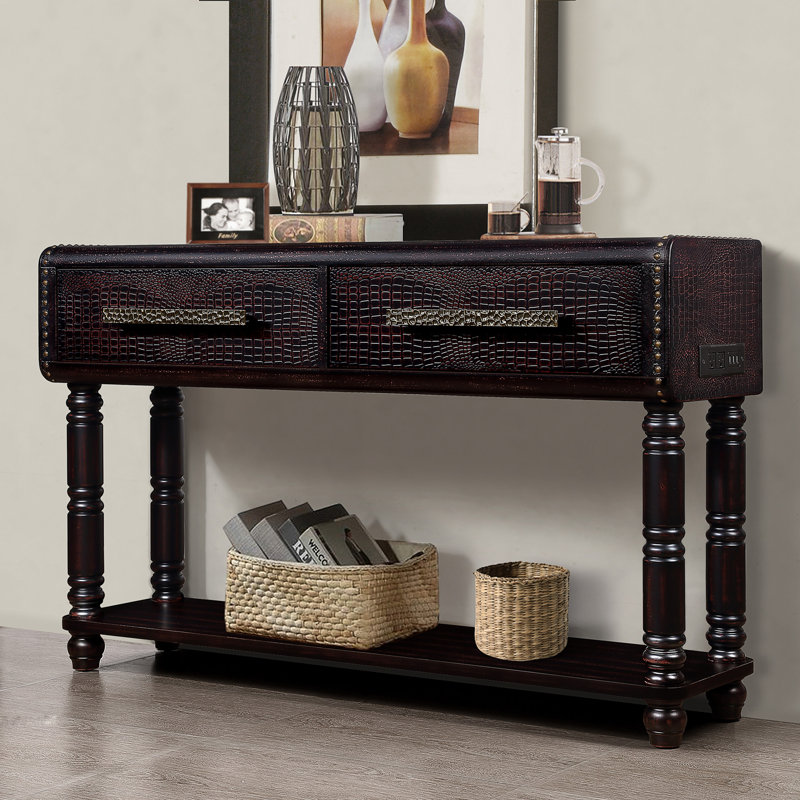 Console Dwyatt, Noir patiné