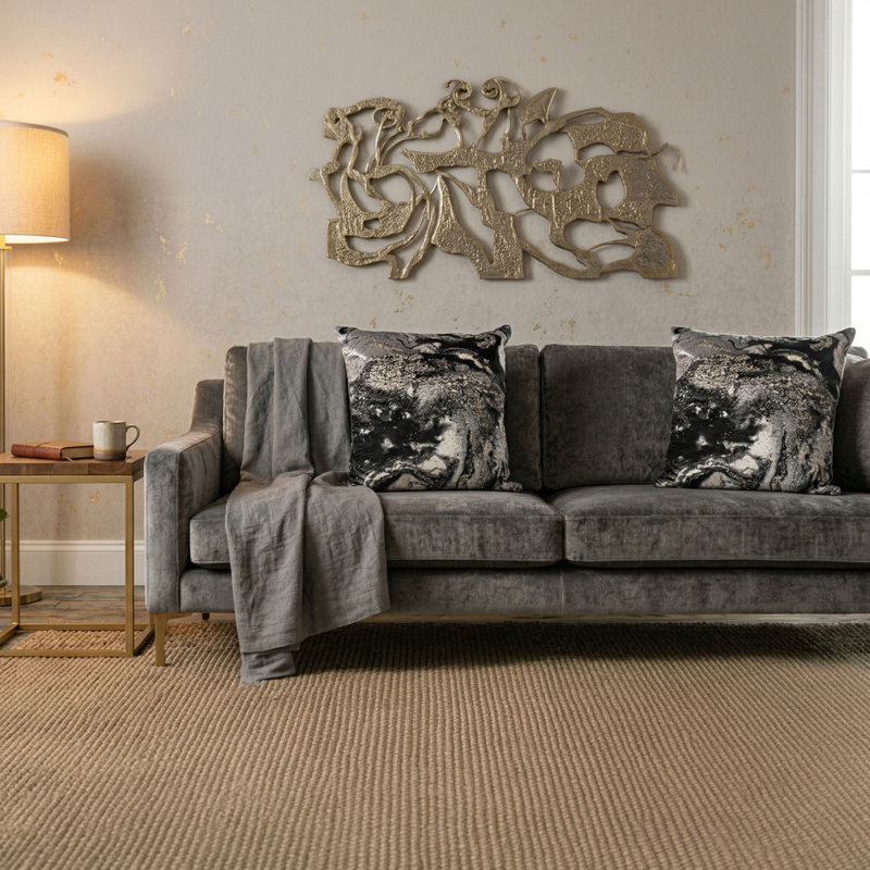 Housse et insert de coussin carré Galexy, Noir