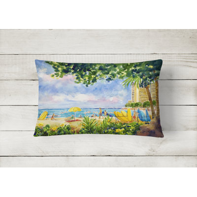 Outdoor Reversible Throw Pillow