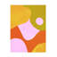 Planète inclinable Mid-Century II sur toile-2044538256