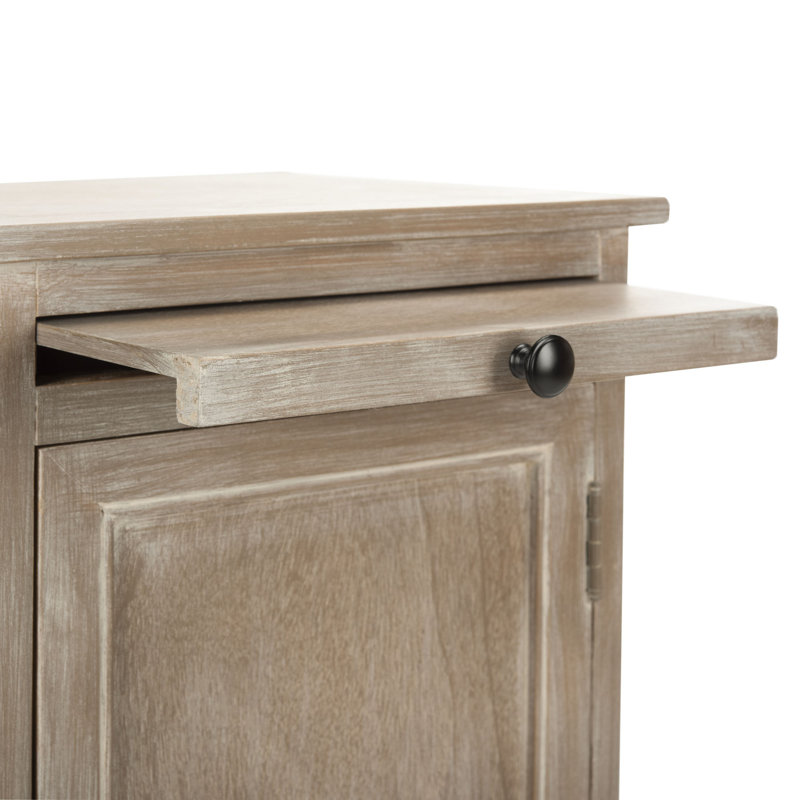 Solid Wood Accent Cabinet, Vintage White