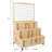 3-Tier Vertical Solid Wooden Planter with Grid Storage