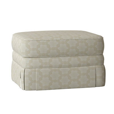 Laura 31" Rectangle Floral Standard Ottoman