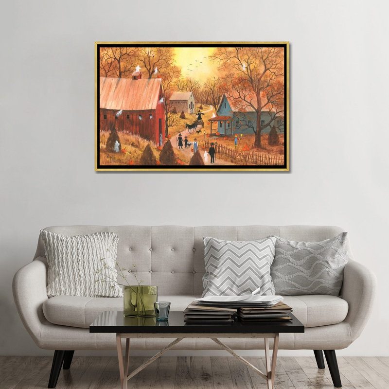 «Trick Or Friate», reproduction d'art sur toile encadrée, 48" x 32", Framed Canvas, Gold