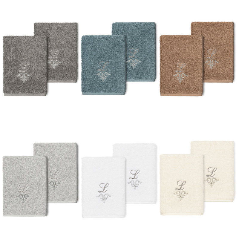 Essuie-mains en coton Monica, Gris clair, A