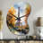 Pastel Eiffel Tower In Paris III - Boom Shape Large Paris 3D Wall Clock-105565331