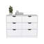 Commode 4 tiroirs, finition blanche-1596953340
