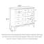 Commode d'appoint style paulownia American Country