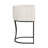 Kuenn 26.4" H Counter Height Bar Stools Set Of 2, Modern Barrel Counter Stools With Backrest And Arms, Metal Legs, Upholstered Accent Barstools For Kitchen Island