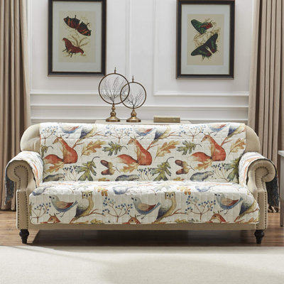 Willow Reversible Slipcover - Furniture Protector - Sofa - Natural