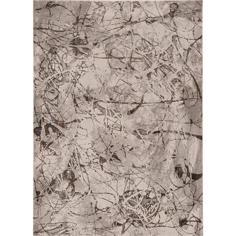 Wilsen Abstract Indoor Rug, Rectangle 3' x 5'