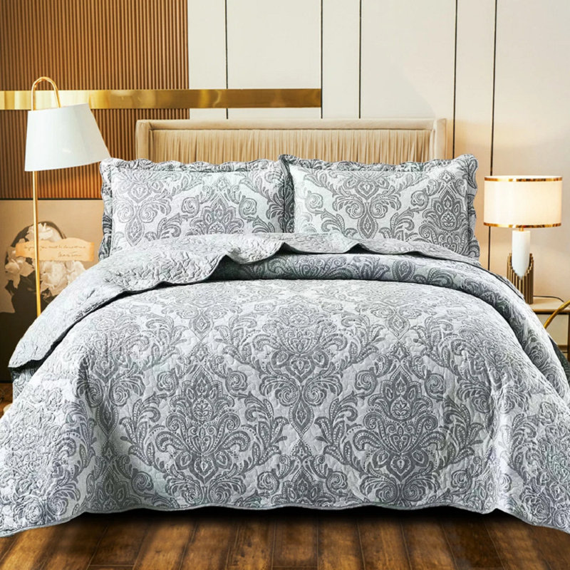 Cotton Blend Duvet Cover Set with Pillowcases, Single Duvet Cover Set + 1 Standard Pillowcase, Alvina Patchwork