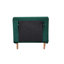 Canapé-lit convertible en velours vert moderne pour petits espaces