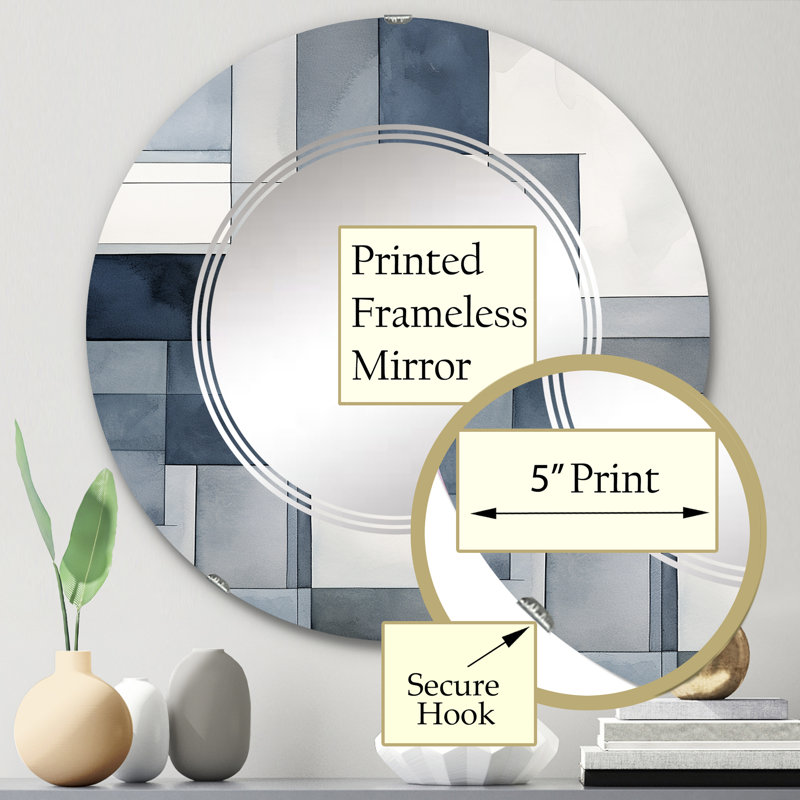 Miroir mural Cabras, 24 po x 24 po