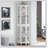 Corner Curio Cabinet with 4 Adjustable Tempered Glass Shelves and Lighting System