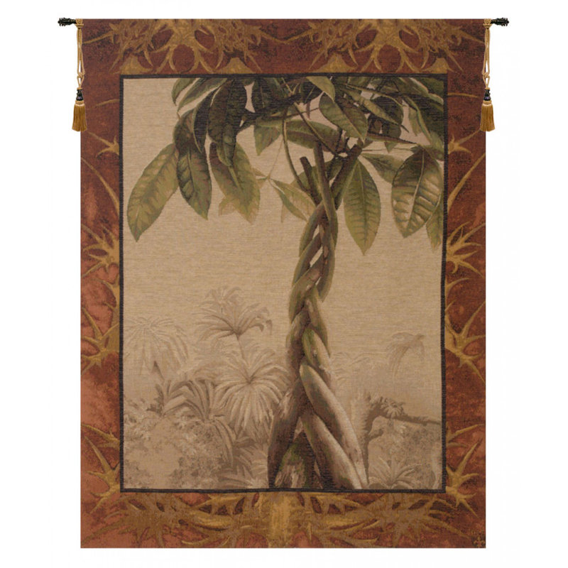 Loom Woven Cotton Blend Wall Hanging, 60" H x 44" W x 0.1" D