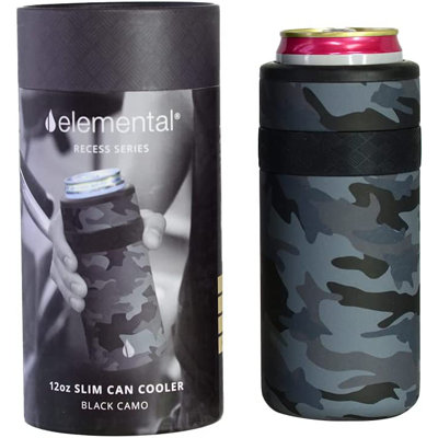 Elemental 12oz. Double Wall Insulated Stainless Steel Insulated Can Cooler