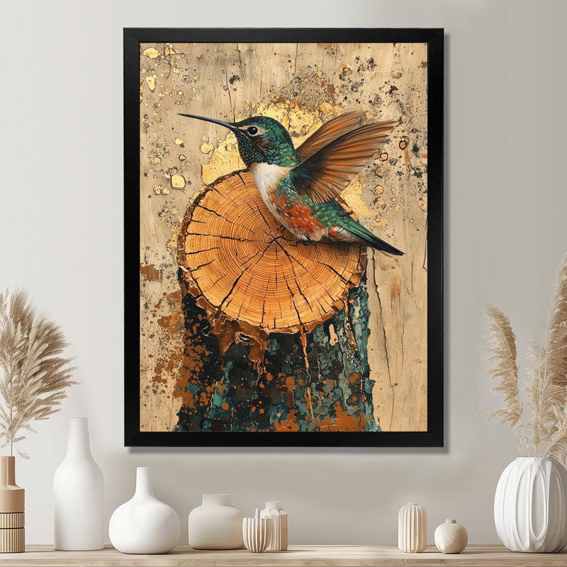 Govinda - animaux, impressions sur toile, Noir, noir, noir, noir, H 20 po x l 12 po, Picture Framed