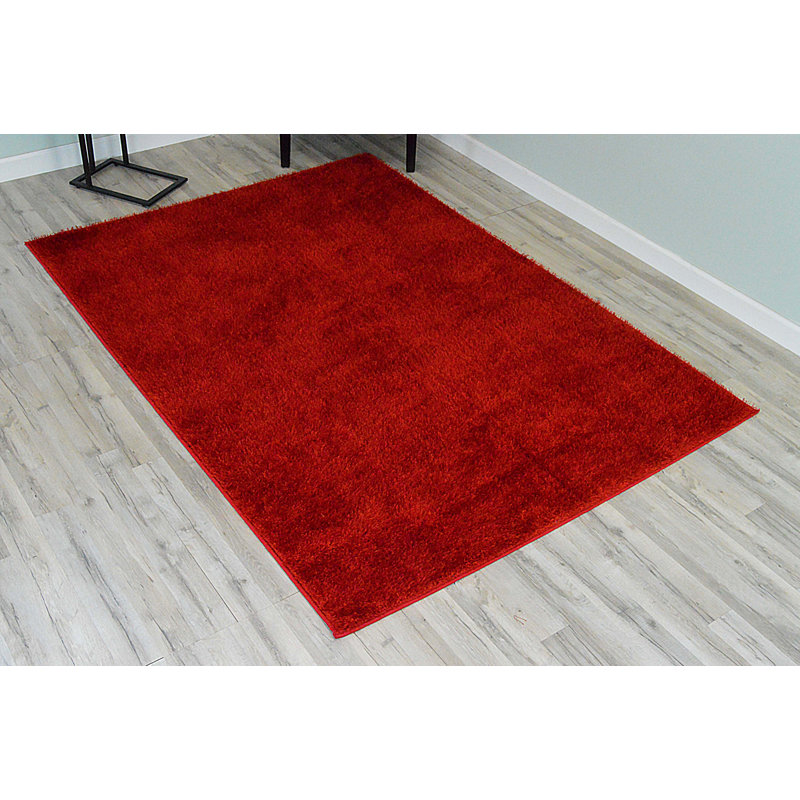 Tapis de zone rouge poils longs Rauch