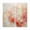 Collage corail rose et blanc V - art mural côtier 2 pièces