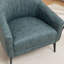Fauteuil demi-tonneau en simili cuir Ammon-55865694