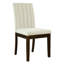 2 chaises de salle à manger, revêtement taupe, fabrication en bois, chaise Space Modern de 2, dossier en contreplaqué-1963663570