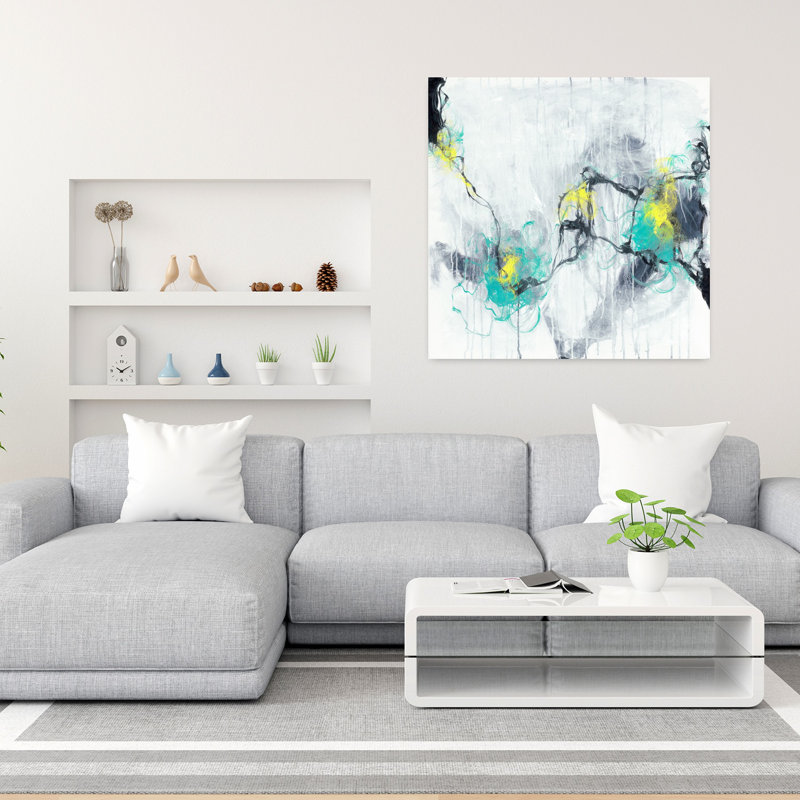 Catalyst Stage 1, art abstrait contemporain, H 36 po x l 36 po