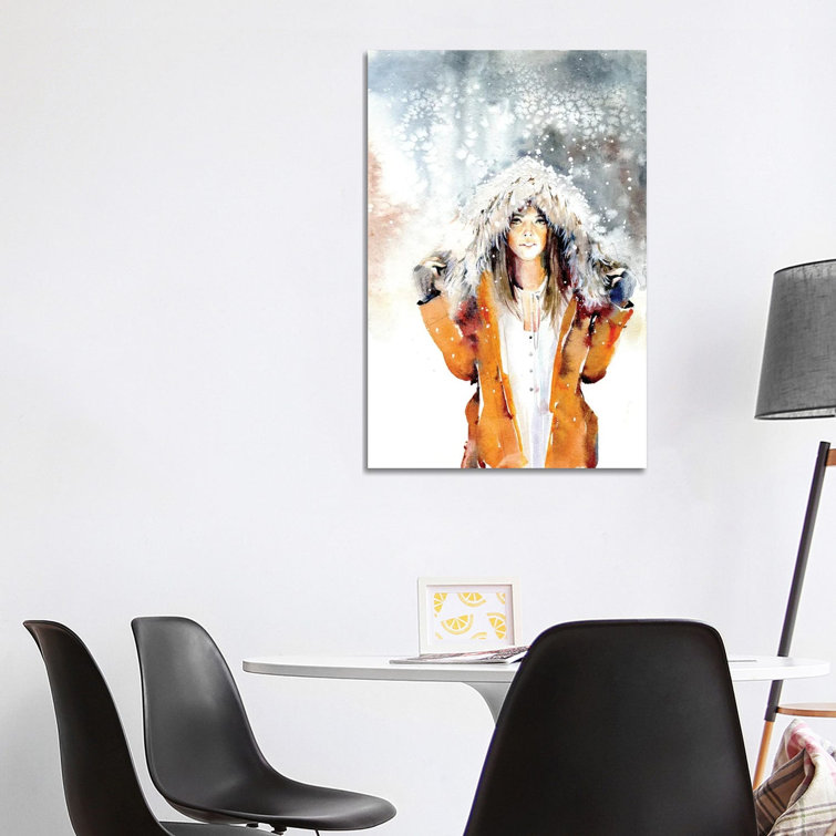 In The Snow by Marina Ignatova - Wrapped Canvas Painting