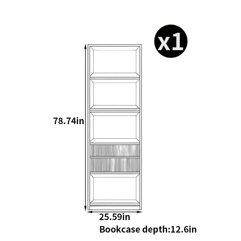 Bibliothèque sur pied en bois