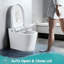 Toilettes intelligentes avec ouverture / fermeture automatique, chasse d'eau automatique, séchoir à air chaud, affichage à DEL, fermeture en douceur et veilleuse