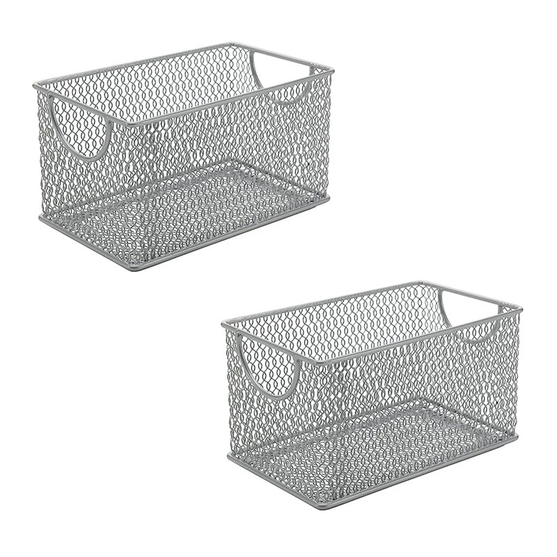 Boîte de rangement en métal pour DVD, H 6,5 po x l 5,5 po x P 10,75 po