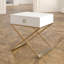 Table de bout à pieds croisés avec rangement-22507204