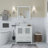 Ravenna 30" Freestanding Single Sink Bathroom Vanity with Engineered Marble Top and Matching Mirror-757000837-712313580