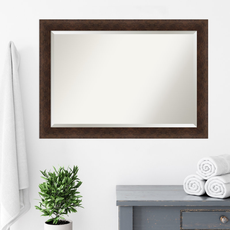 Haleena Solid Wood Wall Mirror, 29" x 41", Rectangle