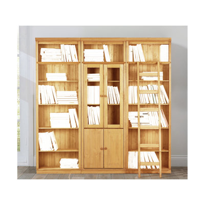 Delbis 223cm H x 222cm W Library Bookcase