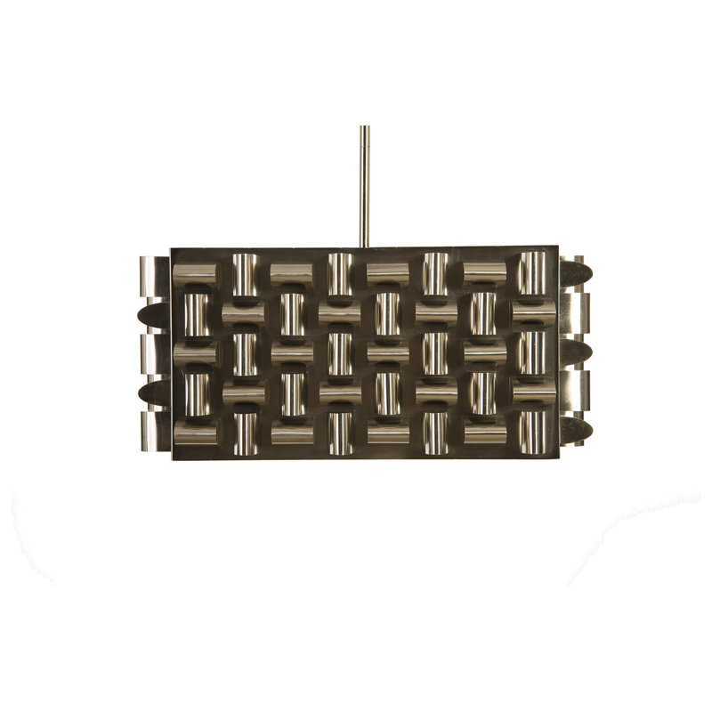 Arete Chandelier, Stainless Steel