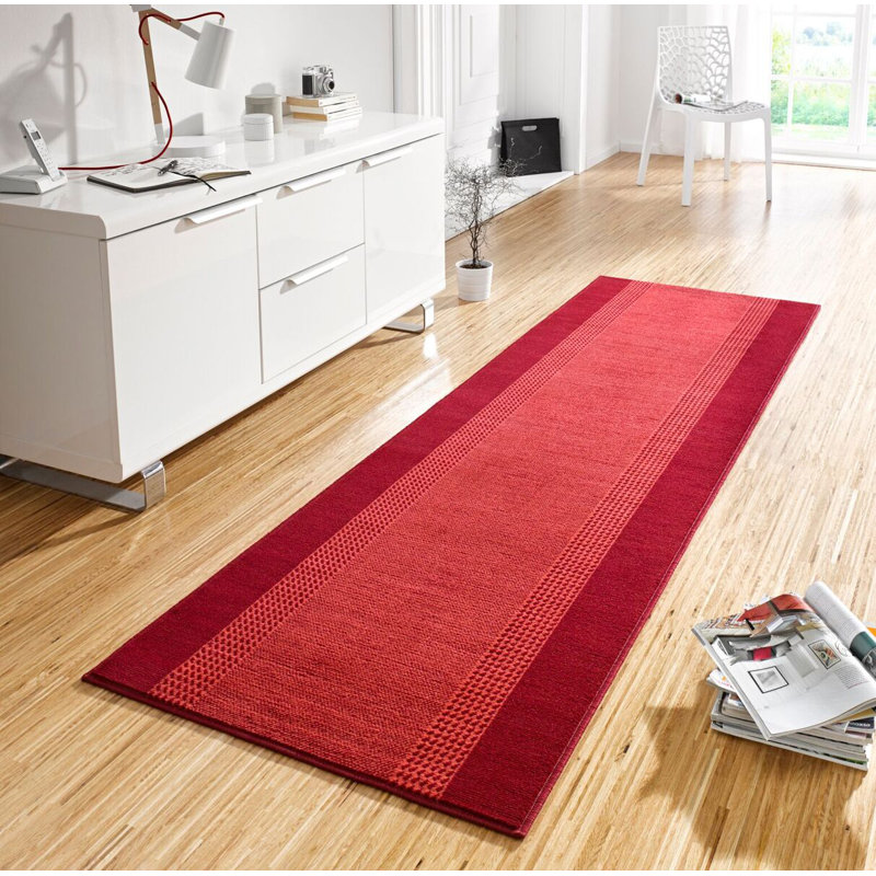 Basic Red Rug, Runner 80 x 200cm