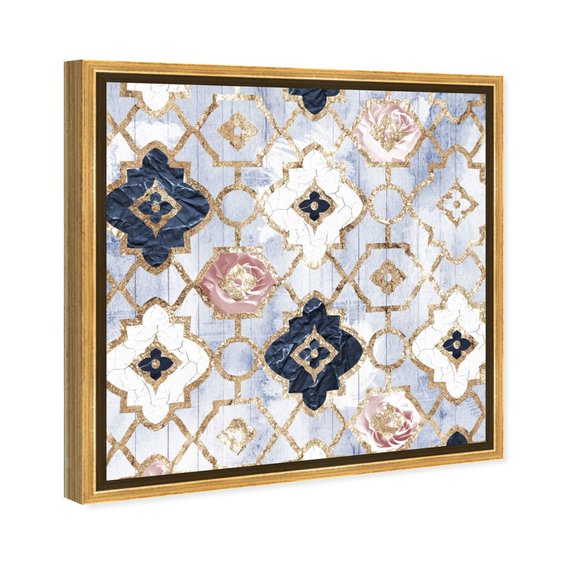 «Rose Quartz Moroccan - Floater Frame», impression sur toile, H 24 po x l 24 po