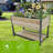 45"  Iron-wood combined growing beds with feet and storage racks. Suitable for various places such as gardens, backyards, terraces, balconies