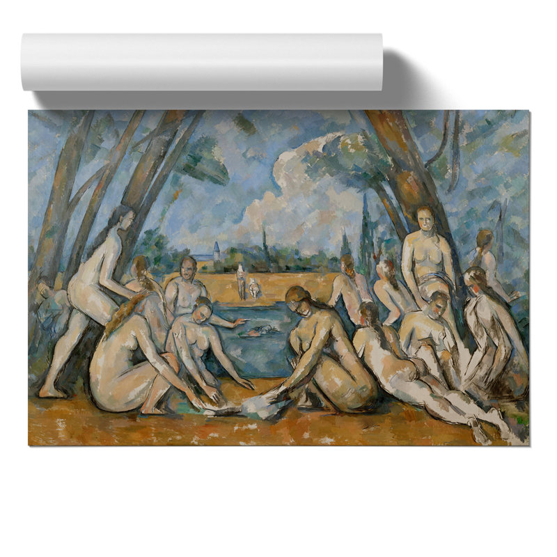 The Large Bathers by Paul Cezanne - No Frame Painting, 30cm H x 42cm W x 0.1cm D