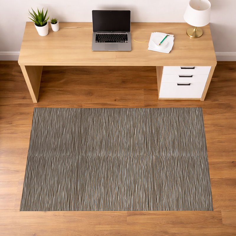 Tapis de bureau léger Tess, L 72 po x P 48 po, Brun moka