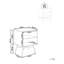 Volner 40cm W Bedside Table