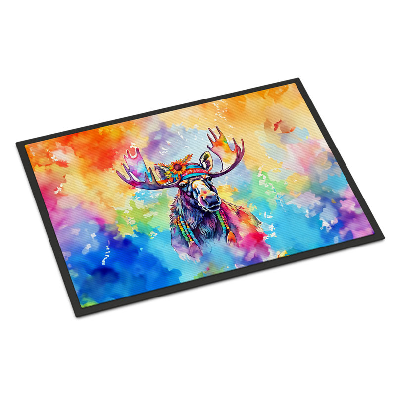 Tapis d'intérieur et extérieur antidérapant Thailen Moose, L 18 po x L 27 po