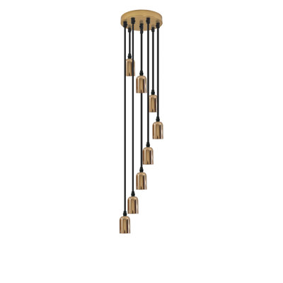 Armida - Light French Gold Cluster Pendant