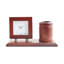 Analogue Wood Mechanical Tabletop Clock Brown Wood