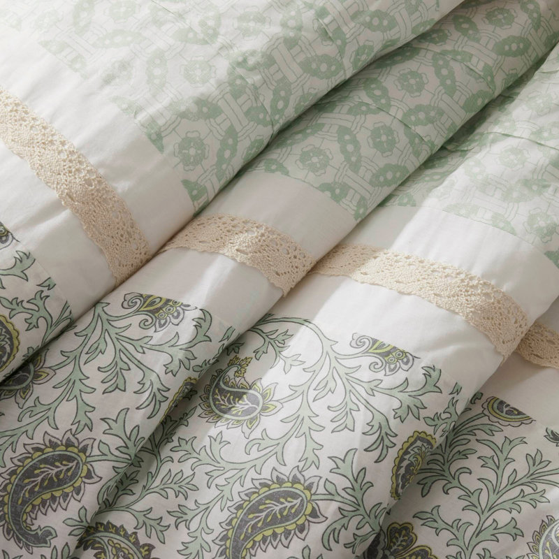 9 Piece Cotton Percale Comforter Set