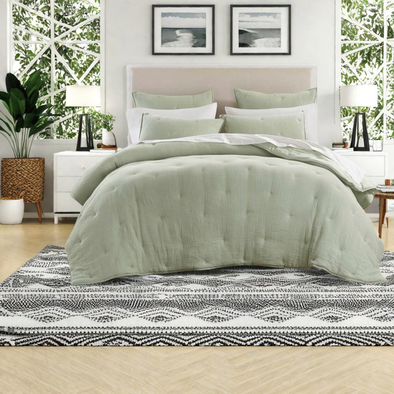 Ensembles de literie en coton de qualité supérieure, style gaze brodée pour maison moderne
