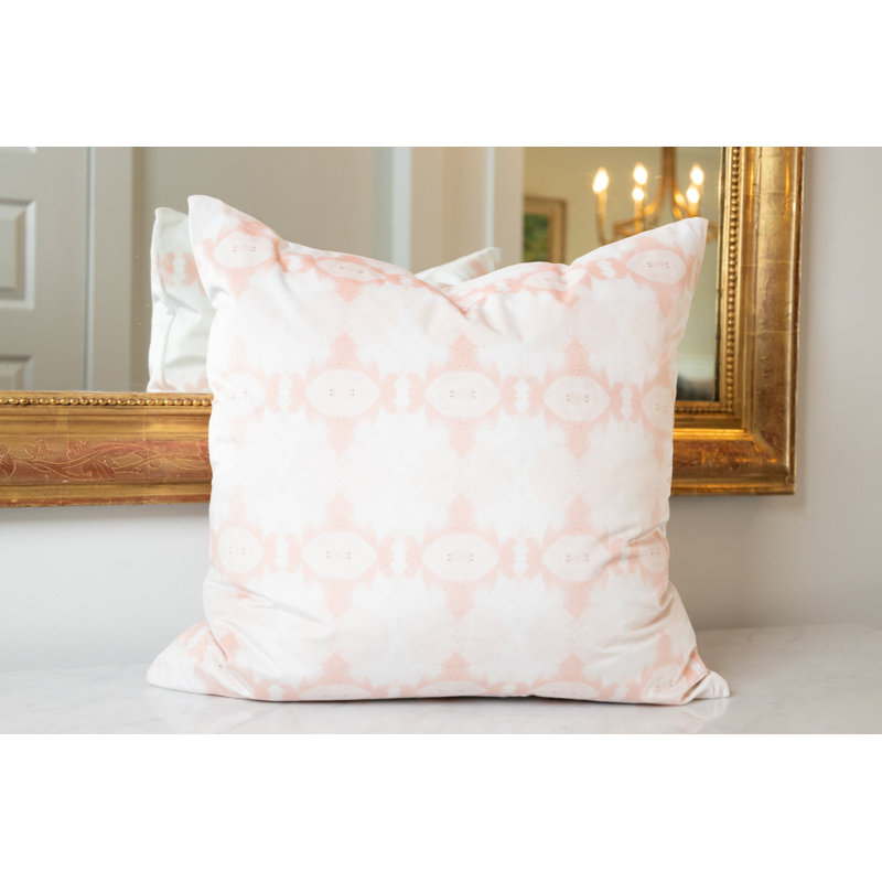 Sweet Gum Square Pillow Cover & Insert, Blush Pink Abstract, 22"H x 22"W