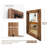 Forbell Wood Wall Mirror-2057163091-2057163092